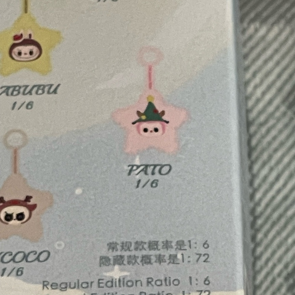 NEW THE MONSTERS LABUBU PATO Classic Series Sparkly plush pendant blind box Xmas - Picture 9 of 14